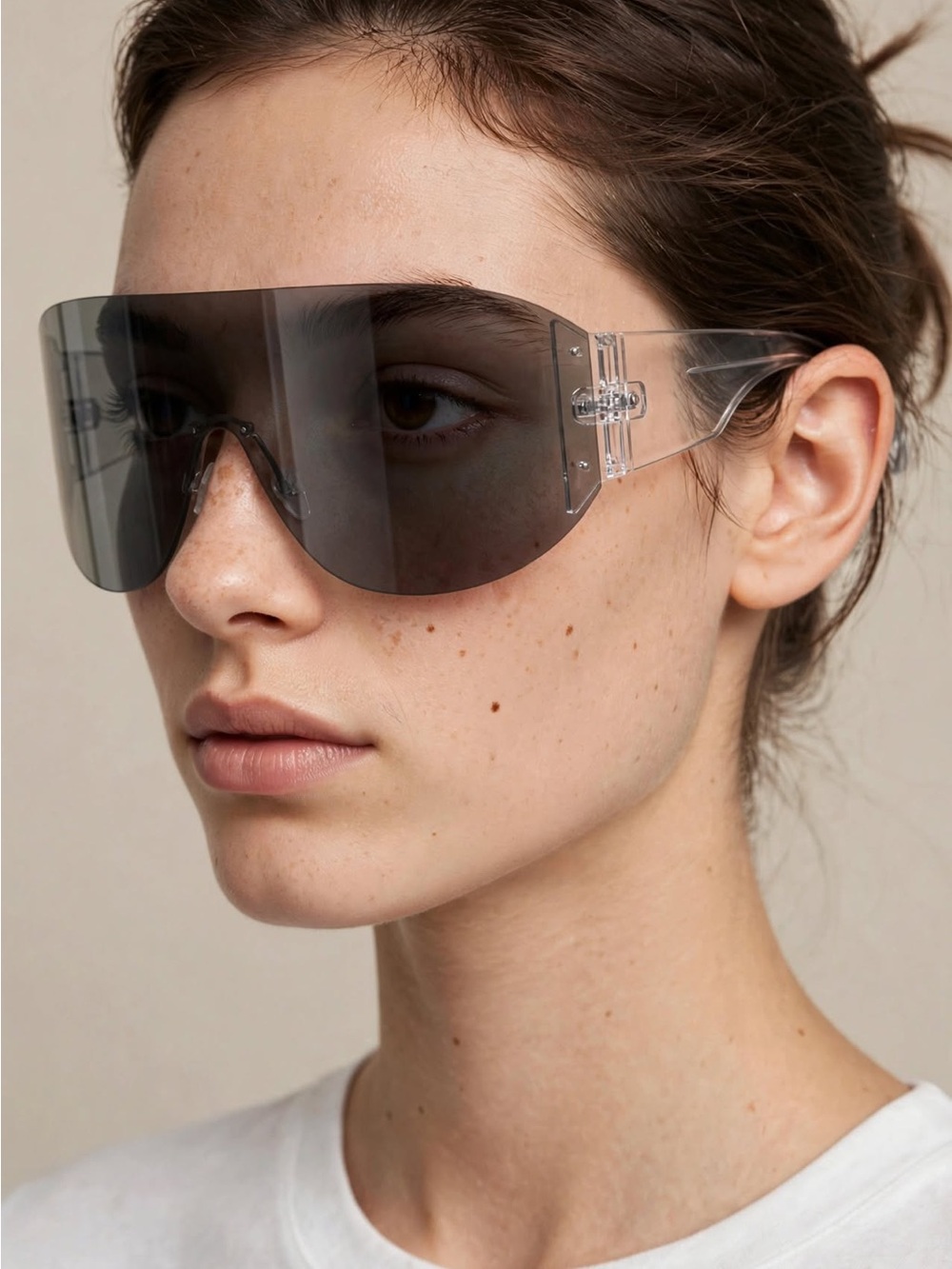 Sport Shield Sunglasses - Smoke Lens